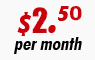 Gold Hosting - $2.50 per month